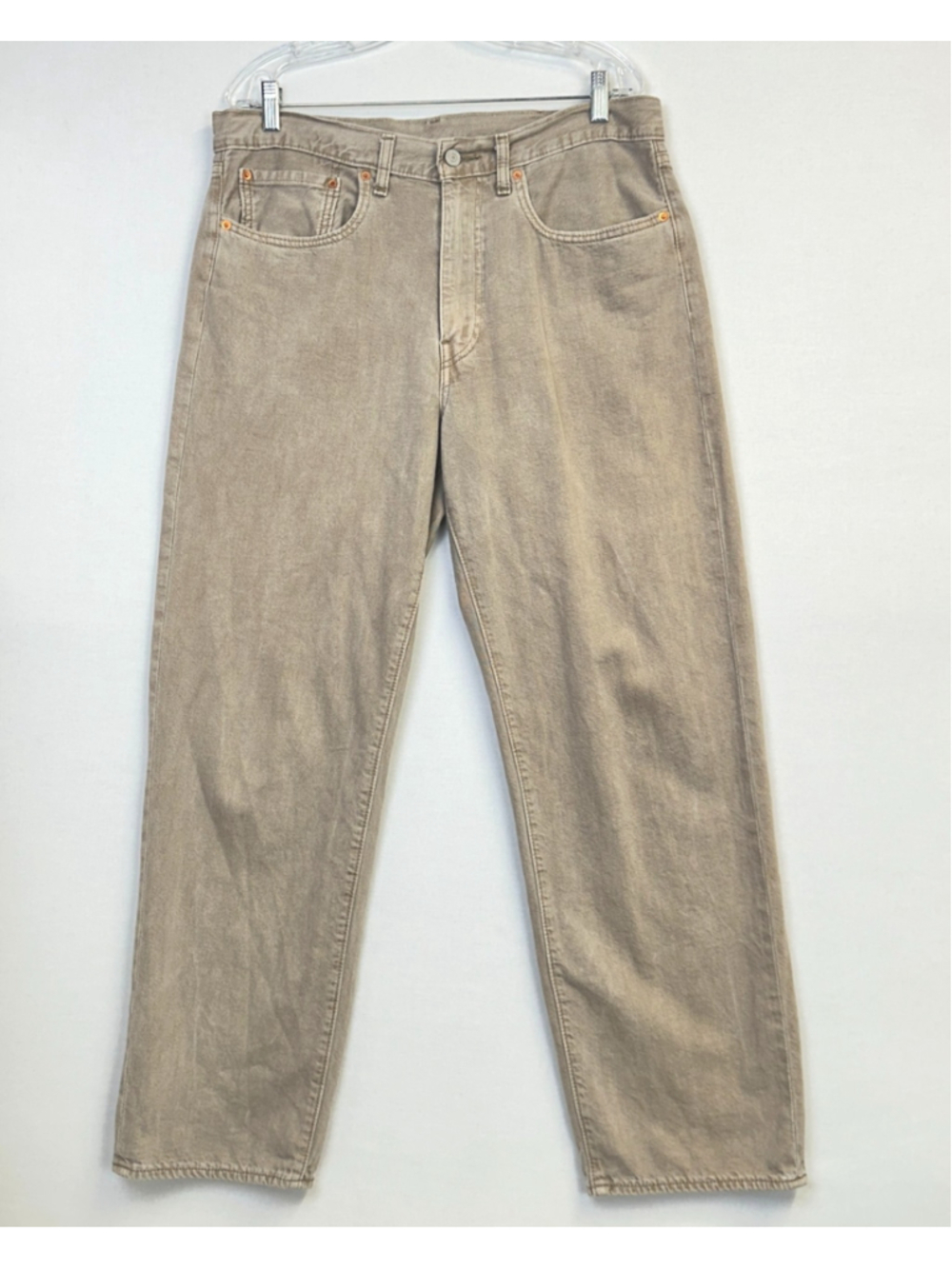 Levi's Premium Lot 568 Linen Denim Jeans Brown Men's W34 L32